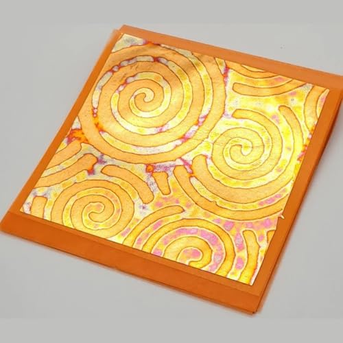 Tropical Glitz Patent Leaf Transfer Book 25 Sheets Auto-Grade Foil Sheets for Custom Paint, Gilding, and Art Projects (Variegated PV12) - color: Variegated PV12