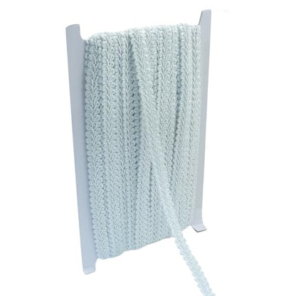 Gimp Braid Trim, White, 1/2 Inch, 14 Yards - color: White