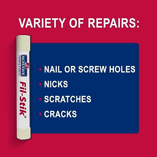Mohawk Fil-Stik, Wax Putty Stick for Wood Repair, English Leather, M230-0051, 1 Count