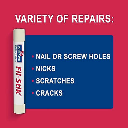 Mohawk Fil-Stik, Wax Putty Stick for Wood Repair, English Leather, M230-0051, 1 Count