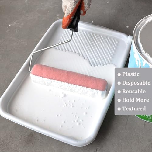 Great Andrew Paint Tray Liners 9 Inch, 13 Pack Disposable Paint Roller Tray Liners, Paint Pan Textured Liners for House Painting Projects, Home or Commercial Use - size: 13 Pack Liners, 9 In