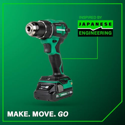 Metabo HPT 18V MultiVolt Cordless Brushless Driver Drill Kit, DS18DEX