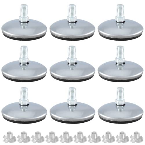 Bivethoi M8 Furniture Leveling Feet, 12 Pack, 2 Inch OD - size: M8 (2 inch)