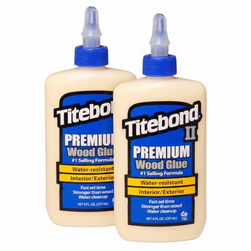 Titebond 5003 II Premium Wood Glue, 8-Ounces(Pack of 2) - size: 16 fl oz (2 Pack)