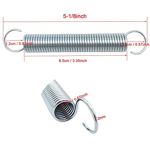 5-1/8 inch Replacement Recliner Chair Spring Mechanism Furniture Tension Springs Short Neck Style (Pack of 1)