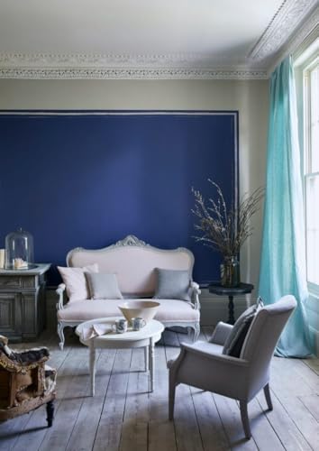 Annie Sloan Wall Paint (Napoleonic Blue, 4 Fl Oz Tester) - color: Napoleonic Blue, size: 4 Fl Oz (Pack of 1)