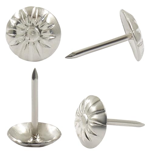 7/16 inch Upholstery Tacks, Silver, 100-Piece - color: Silver