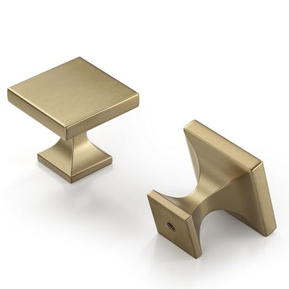 Peaha 15 Pack Champagne Bronze Cabinet Knobs, Square Drawer Knobs - color: Champagne Bronze