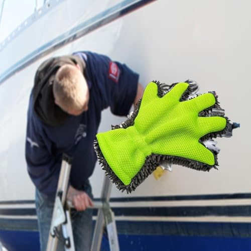 1pc Car Cleaning Glove, Soft and Absorbent Towel for Washing and Drying Cars and Motorbikes, Reusable Car Cleaning Tool