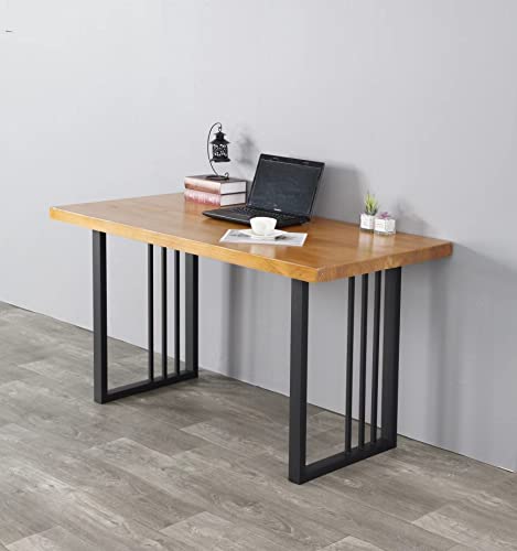 Metal Table Legs 28''Hight 24'' Wide Black Heavy Duty Furniture Legs for DIY Computer Table Modern Desk Legs Industrial & Rustic Duty Square Tube Desk Legs Set of 2 (28X24 inch) - size: 28X24 inch