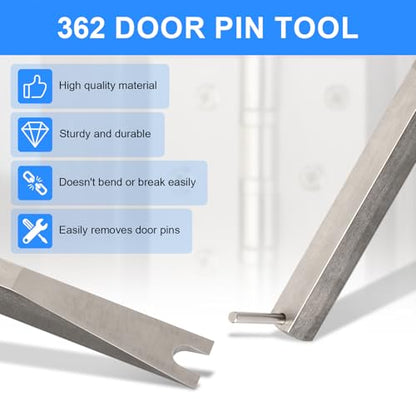 Door Hinge Pin Removal Tool Replacement for Crain 362 Door Pin Tool - Remove Door Pins Quickly Without Marring the Finish, Door Pin Removal Tool, 1 Pcs