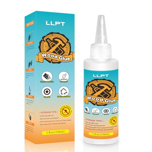 LLPT Wood Glue 5.1 Ounce, Dried Clear Waterproof Wooden Super Glue - size: 150ml
