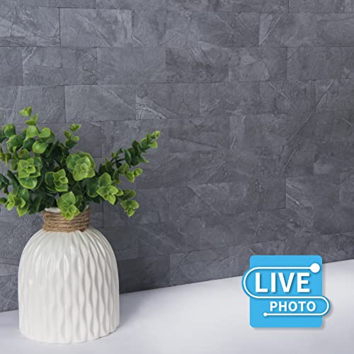 Art3d Peel and Stick Backsplash, Stick on Wall Tile, 10-Pack, Blue Grey - color: Blue Gray 10pcs