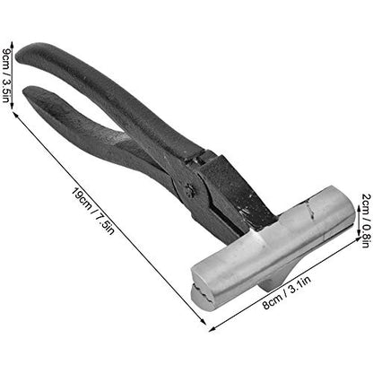 Oil Painting Stretching Pliers, Cast Iron Extra Wide Pliers, Black Handle Hand Tool Stretcher Bars Artist Framing Tool