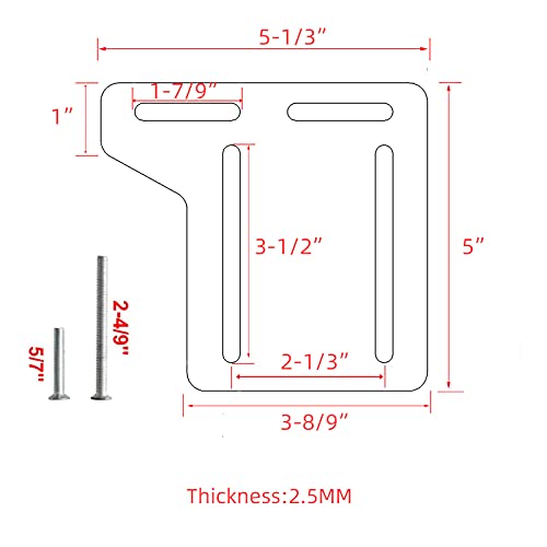2 PCS Bed Frame Brackets Adapter for Headboard,Bed Frame Adapter Brackets - color: 2Pcs Headboard Brackets