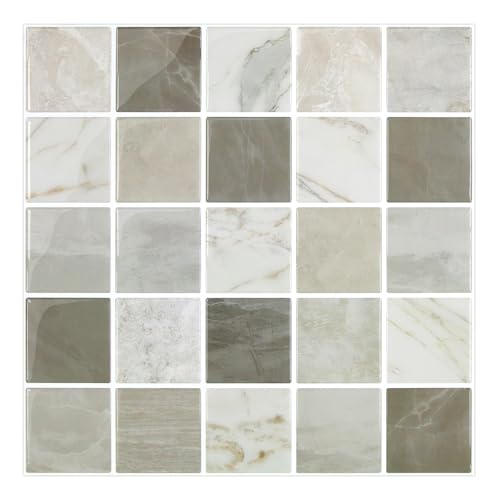 Thicker 3D Backsplash Tiles Peel and Stick for Modern Home Decor - color: ST-SM-G