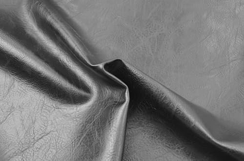 3 Yards 54" x 108" Distressed Bark Texture Soft Faux Leather Fabric Black Fake Leather Fabric Upholstery Vinyl for Sofa Chairs Car Seats Crafts - color: Black (Bark Texture Soft), size: 3yard (54''x108'')