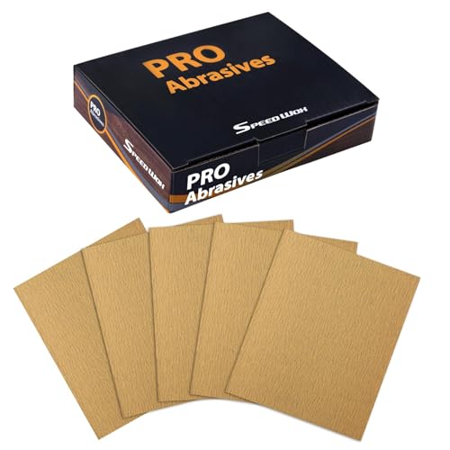 SPEEDWOX 1/4 Sheet Sandpaper Sheets 25PCS Premium Sand Paper 220 Grit Sanding Sheets 5.5" x 4.5" Sandpaper for Wood Metal Automotive Furniture Woodworking Clip-On, Hand Sanding Blocks - style: 220 Grits