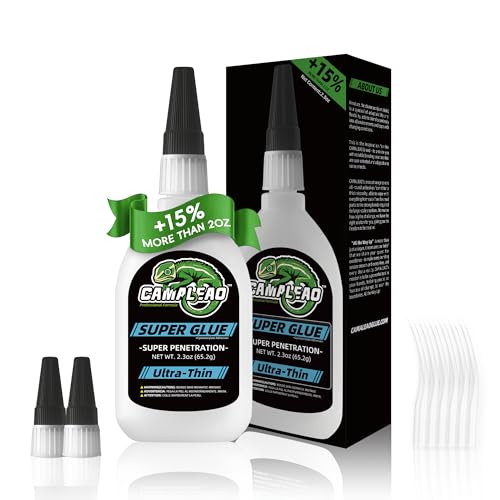 Ultra-Thin Super Glue Liquid Kit 2.3 oz for Plastic Metal Glass - size: 2 oz., style: ULTRA-THIN VISCOSITY