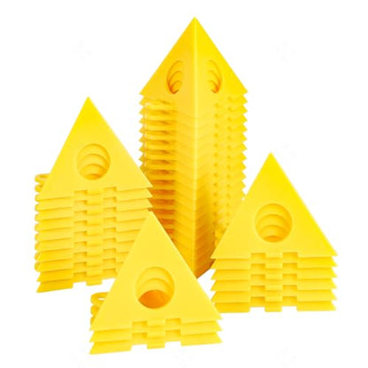FDKJEJC 36 Painters PyramidStands - Paint Triangle Stands，Paint Stands for Painting，Mini Cone Paint Stands for Cabinet and Door Risers Support (20) - size: 20