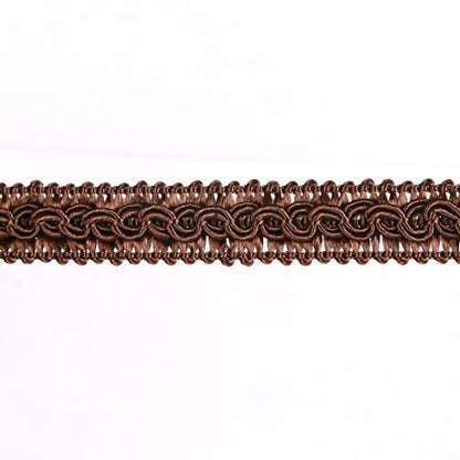 13 Yard Handmade Basic Trim,0.59" Diameter Gimp Braid-Coffee - color: dark coffee, size: 13