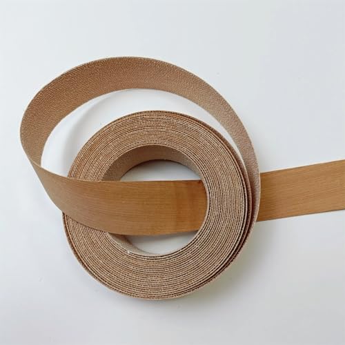 Cherry Wood Veneer Edge Banding Tape,1-1/2 inch ×26ft Iron On Wood Strip,Preglued Hot Melt Adhesive Edgebanding Roll,Flexible Plywood Edging Trim for Furniture Cabinet Laminate - size: 1-1/2" x50'