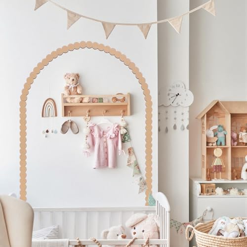 Novabright Unfinished Wood Arch Trim, 60 x 36 Inch, Round - size: 60 x 36 Inch, style: Round
