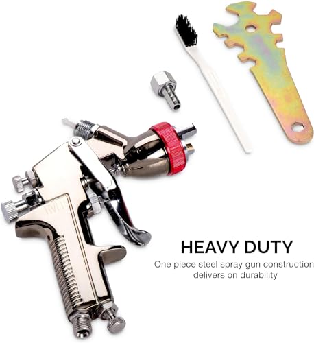 NEIKO 31216A Air Spray Paint Gun, HVLP with Gravity Feed, 2.0 MM Nozzle, 600 CC Capacity, Spray Gun Paint Sprayer for Walls, Automotive, Home Improvement - style: 2.0mm nozzle
