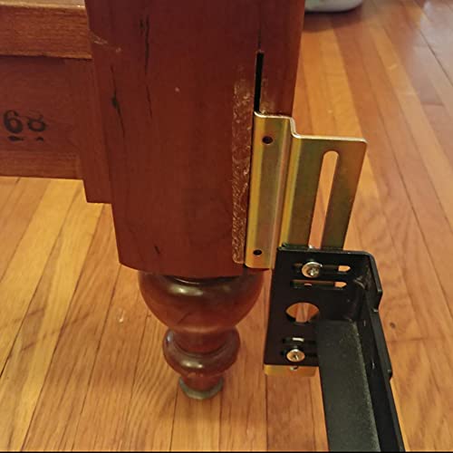 2PCS #711 Bolt-On to Bed Frame Conversion Brackets with Hardware Hook Plate,Headboard Hook Set, Hook on Bed Rails, Hook on Bed Frame Brackets