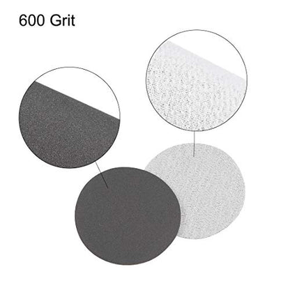 uxcell 2-Inch Hook and Loop Sanding Disc Wet/Dry Silicon Carbide 600 Grit 50 Pcs - size: 600 Grit