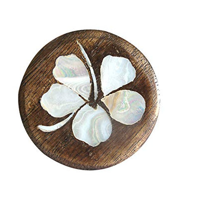 Perilla Home Set of 6 Wooden Knobs for Cabinets & Drawers Decorative Hibiscus Flower Antique Knobs for Home Kitchen Cabinet Hardware Cupboard Glass Door Dresser Wardrobe and Drawer Pulls