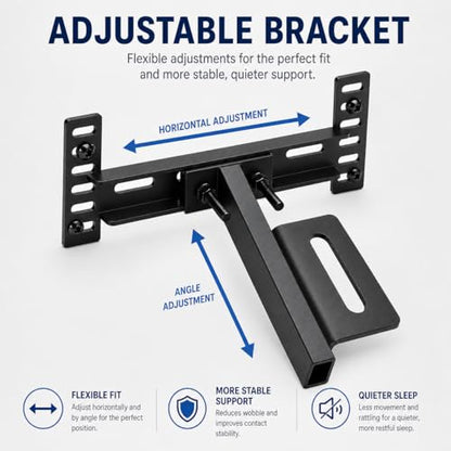 Adjustable Headboard Brackets for Metal Bed Frame w/ Dual Bilateral Plates