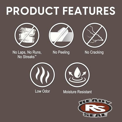 Ready Seal Exterior Wood Stain & Sealer, Clear, 1 Gallon - color: Clear, size: 1 Gallon