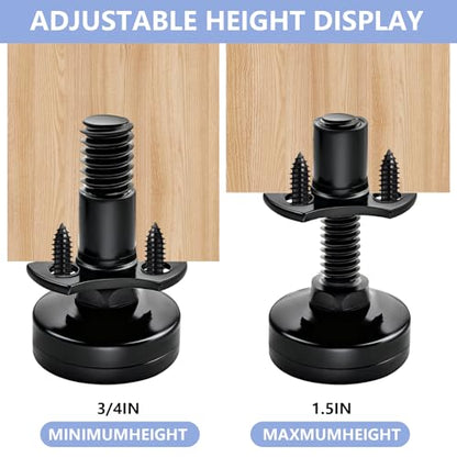 4 Pack Adjustable Leveling Feet, Furniture Levelers Table Feet