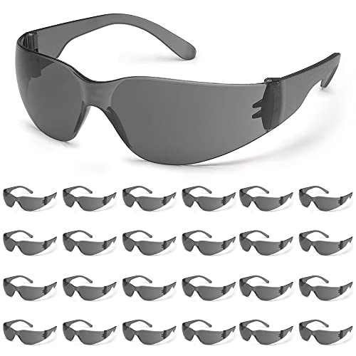 ATERET Protective Polycarbonate Safety Glasses White For Nurses Mechanic Electrician Saftey Glasses Goggles Anti Fog Eye Goggles Safety Protection (300 Pairs Grey) - color: Grey, size: 300 pairs