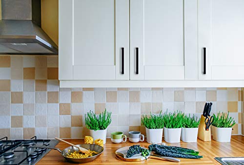 Ravinte Matte Black Square & Solid Cabinet Handles,5 Inch,30 Pack - size: 5 Inch Hole Center