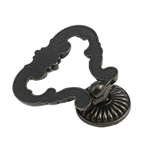 Vintage Antique Bronze Cabinet Pulls French Provincial Drawer Pulls - size: 2.6" Length