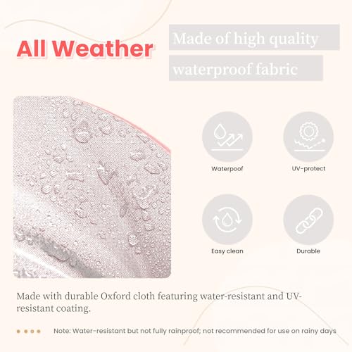 Wicker Chair Cushions 3 Piece Set, Waterproof Outdoor Cushion for Patio Furniture, Loveseat and U-Shaped Wicker Furniture Cushions, CreamWhite - color: Creamwhite