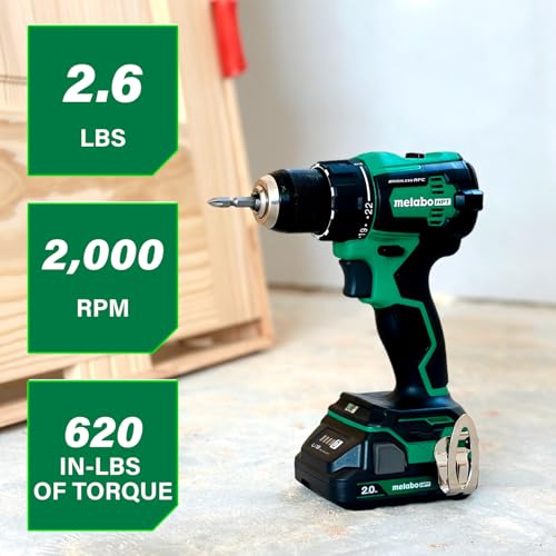 Metabo HPT 18V MultiVolt Cordless Brushless Driver Drill Kit, DS18DEX