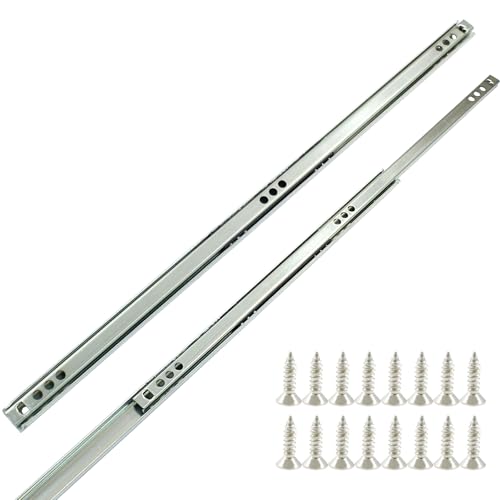 15.7 Inch Drawer Slides, 2pcs, Metal Ball Bearing - size: 15.7"