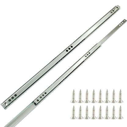 15.7 Inch Drawer Slides, 2pcs, Metal Ball Bearing - size: 15.7"