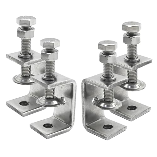 4Pcs 304 Stainless Steel C Clamp, C Type Tiger Clamp with Screws for Woodworking (85mm 4Pcs)
