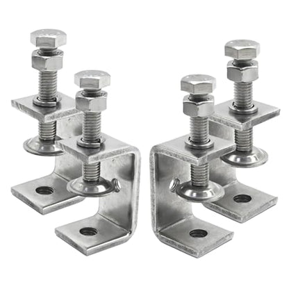 4Pcs 304 Stainless Steel C Clamp, C Type Tiger Clamp with Screws for Woodworking (85mm 4Pcs)
