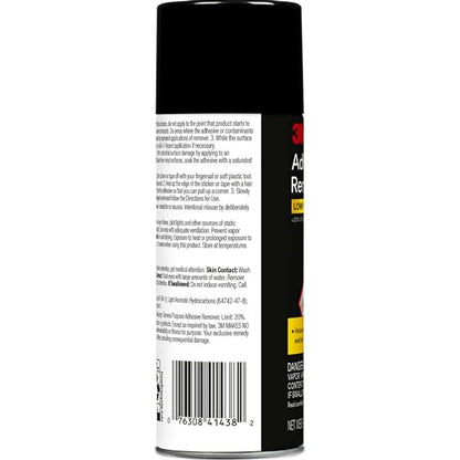 3M Adhesive Remover, 12 oz., Quickly Remove Adhesive, Attachment Tape, Tar, Wax & Adhesive Residue, Low VOC <20%, No Residue Left Behind, Easy-to-Use Formula, Also Works on Glass & Vinyl (03618VOC20) - size: 1 Count (Pack of 1)