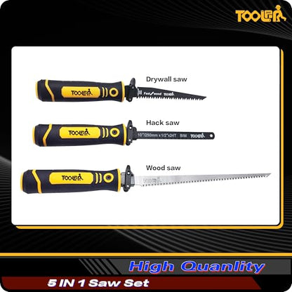 5-In-1 Multi-Blade Handsaw for Woodworking Tools (Japanese/Drywall/Hacksaw) - color: 5-in-1