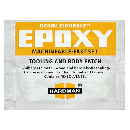 Hardman Double Bubble Yellow Machineable Fast Setting Epoxy Adhesive - 04002 (5 Pack)
