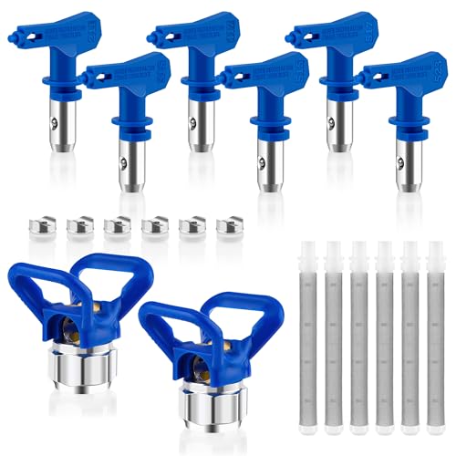 14 Pieces Airless Paint Sprayer Tips Set, Reversible Spray Tips