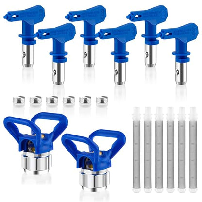 14 Pieces Airless Paint Sprayer Tips Set, Reversible Spray Tips