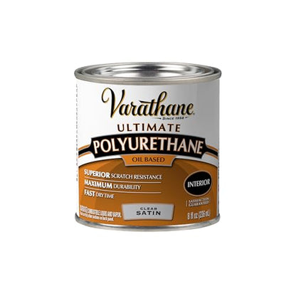Varathane Satin Interior Polyurethane - size: Half Pint (Pack of 1), style: Satin