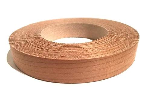 Edge Banding-EB Quick-, Real Un-Finished Wood Veneer Tape, Sanded Perfectly, Pre-Glued with Hot Melt Adhesive, Easy Application Iron-On. Flexible, 13/16” Wide - Made in USA. (Cherry-50'LF Roll) - color: Cherry-50'LF Roll